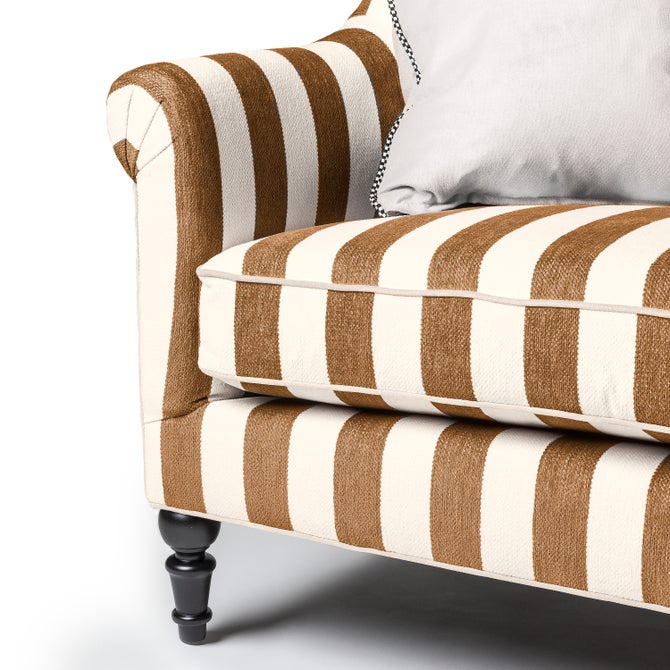 Marquee Brown Stripe Chenille Sofa image number 1