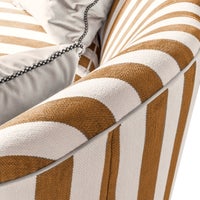 Marquee Brown Stripe Chenille Sofa