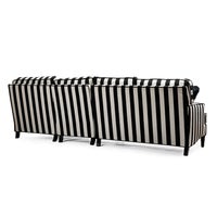 Marquee Black Stripe 2-Piece Right Arm Chaise Sectional