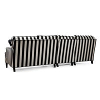 Marquee Black Stripe 2-Piece Left Arm Chaise Sectional