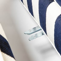 Marquee Navy Stripe 2-Piece Left Arm Chaise Sectional