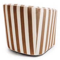 Marquee Brown Stripe Chenille Swivel Chair