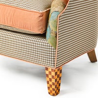Field Study Floral & Gingham Accent Chair