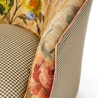 Field Study Floral & Gingham Accent Chair