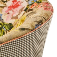 Field Study Floral & Gingham Accent Chair
