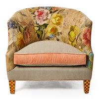 Field Study Floral & Gingham Accent Chair
