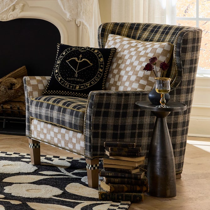 Mad for Plaid Wing Chair image number 8