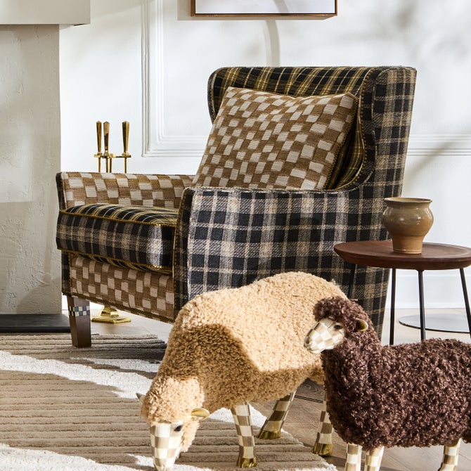 Mad for Plaid Wing Chair image number 9
