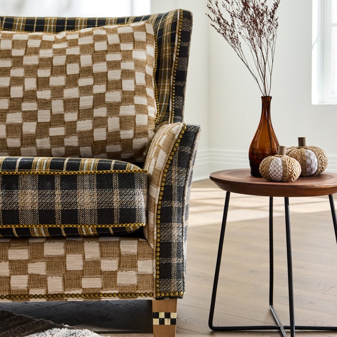 Mad for Plaid Wing Chair image number 10