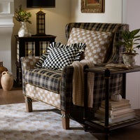 Mad for Plaid Wing Chair