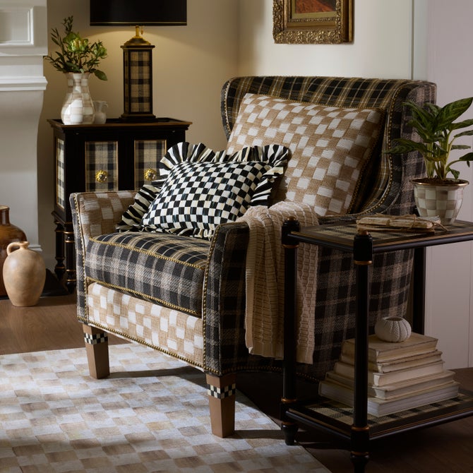 Mad for Plaid Wing Chair image number 11