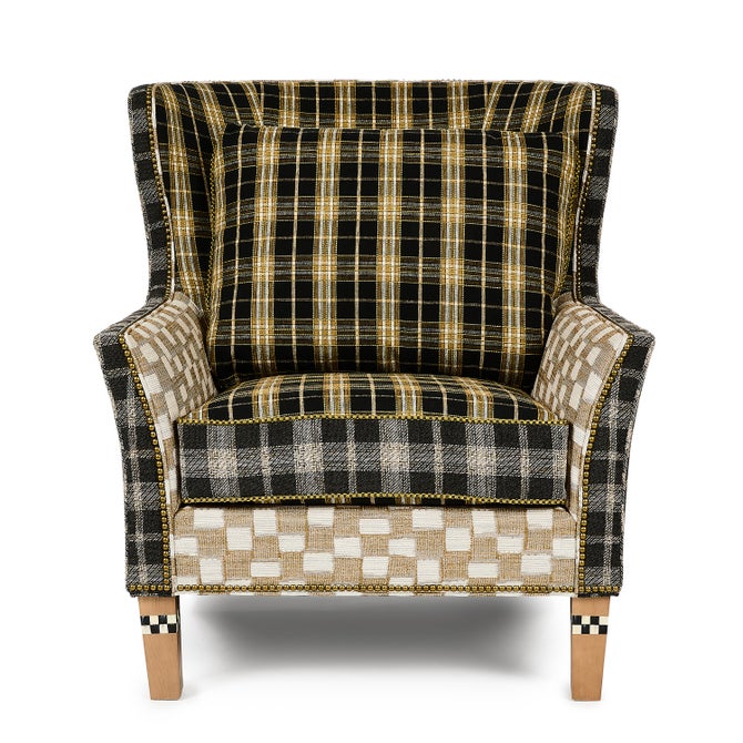 Mad for Plaid Wing Chair image number 3