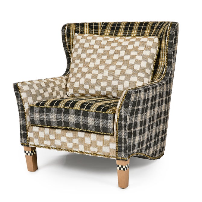 Mad for Plaid Wing Chair image number 5