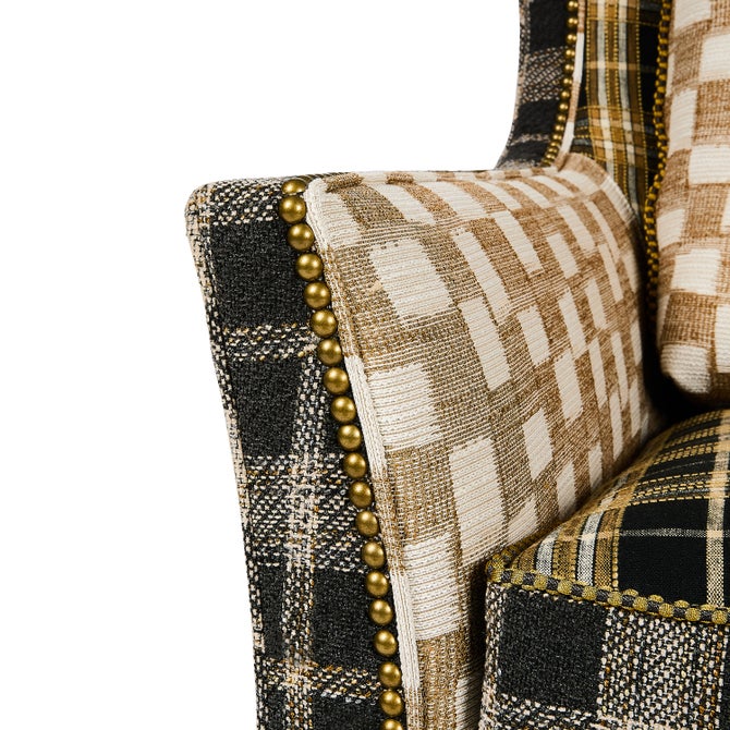 Mad for Plaid Wing Chair image number 6