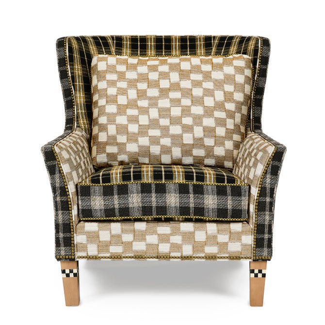 Mad for Plaid Wing Chair image number 0