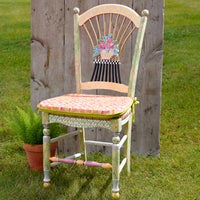 Light Flower Basket Side Chair