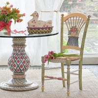 Light Flower Basket Side Chair