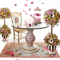 Light Flower Basket Side Chair