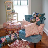 Light Flower Basket Side Chair