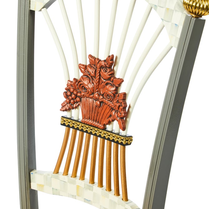 Sterling Check Flower Basket Side Chair image number 5