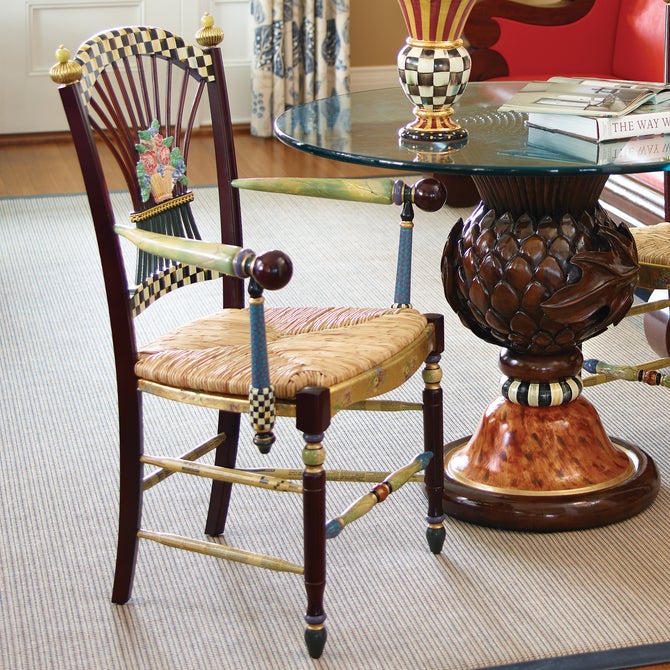 Dark Flower Basket Armchair image number 5