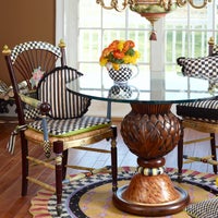 Dark Flower Basket Armchair