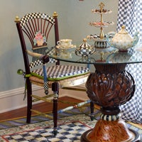 Dark Flower Basket Armchair