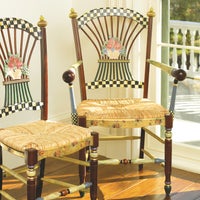 Dark Flower Basket Armchair