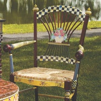 Dark Flower Basket Armchair