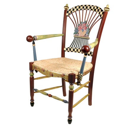 Dark Flower Basket Armchair