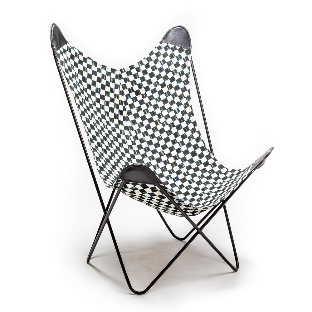 Courtly Check Butterfly Chair mackenzie-childs Panama imagen 1