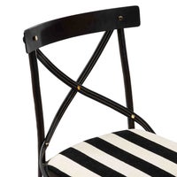 Flatiron Black Stripe Dining Chair