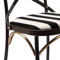 Flatiron Black Stripe Dining Chair