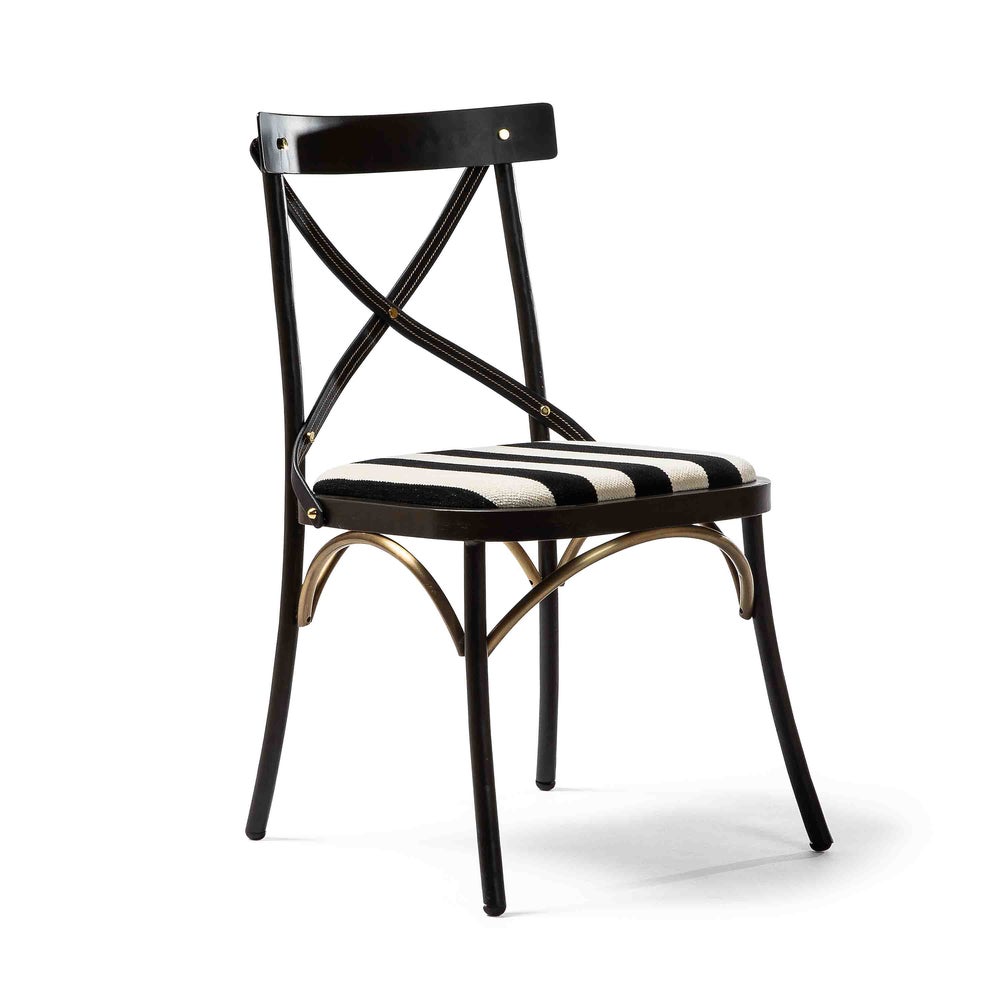 Flatiron Black Stripe Dining Chair mackenzie-childs Panama imagen 1