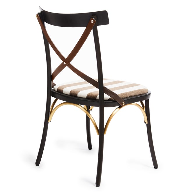 Flatiron Brown Stripe Dining Chair image number 4