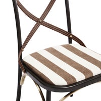 Flatiron Brown Stripe Dining Chair
