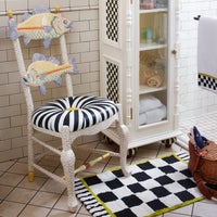Freckle Fish Chair - Black & White Seat