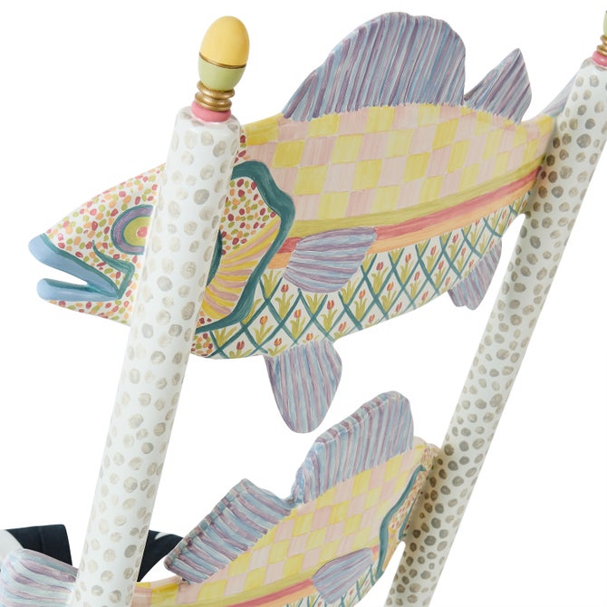 Freckle Fish Chair - Black & White Seat image number 5