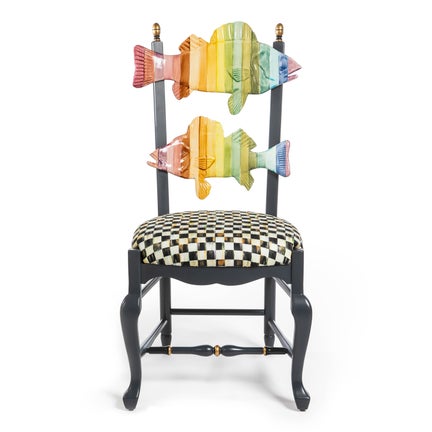Dark Rainbow Fish Chair