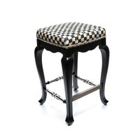 Courtly Check Black Counter Stool