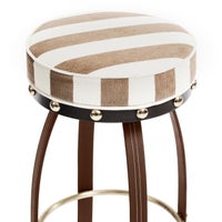Flatiron Brown Stripe Bar Stool