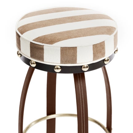 Flatiron Brown Stripe Bar Stool