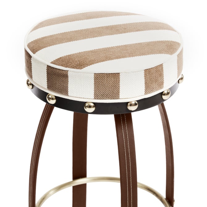 Flatiron Brown Stripe Bar Stool image number 1