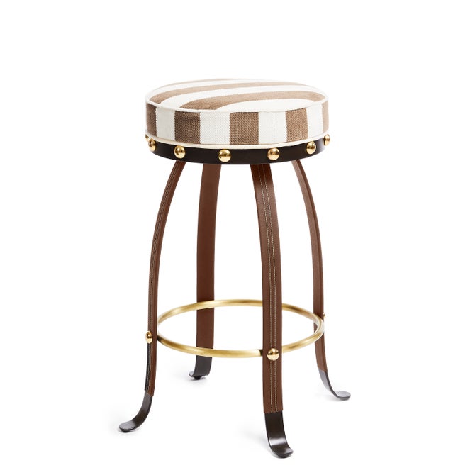 Flatiron Brown Stripe Bar Stool image number 0
