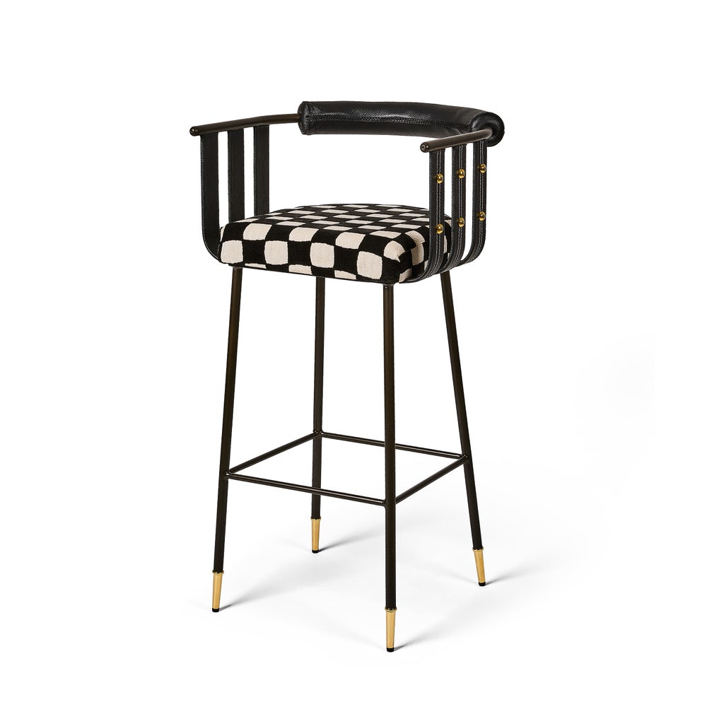 Flatiron Gambit Bar Stool mackenzie-childs Panama imagen 1