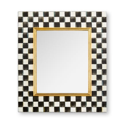 Courtly Check Enamel Wall Mirror
