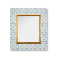 Sky Check Enamel Wall Mirror