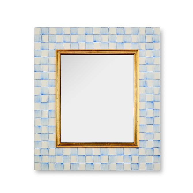 Sky Check Enamel Wall Mirror image number 0