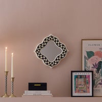 Courtly Quatriflower Small Wall Mirror