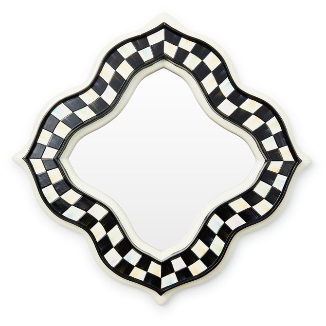 Courtly Quatriflower Small Wall Mirror image number 0